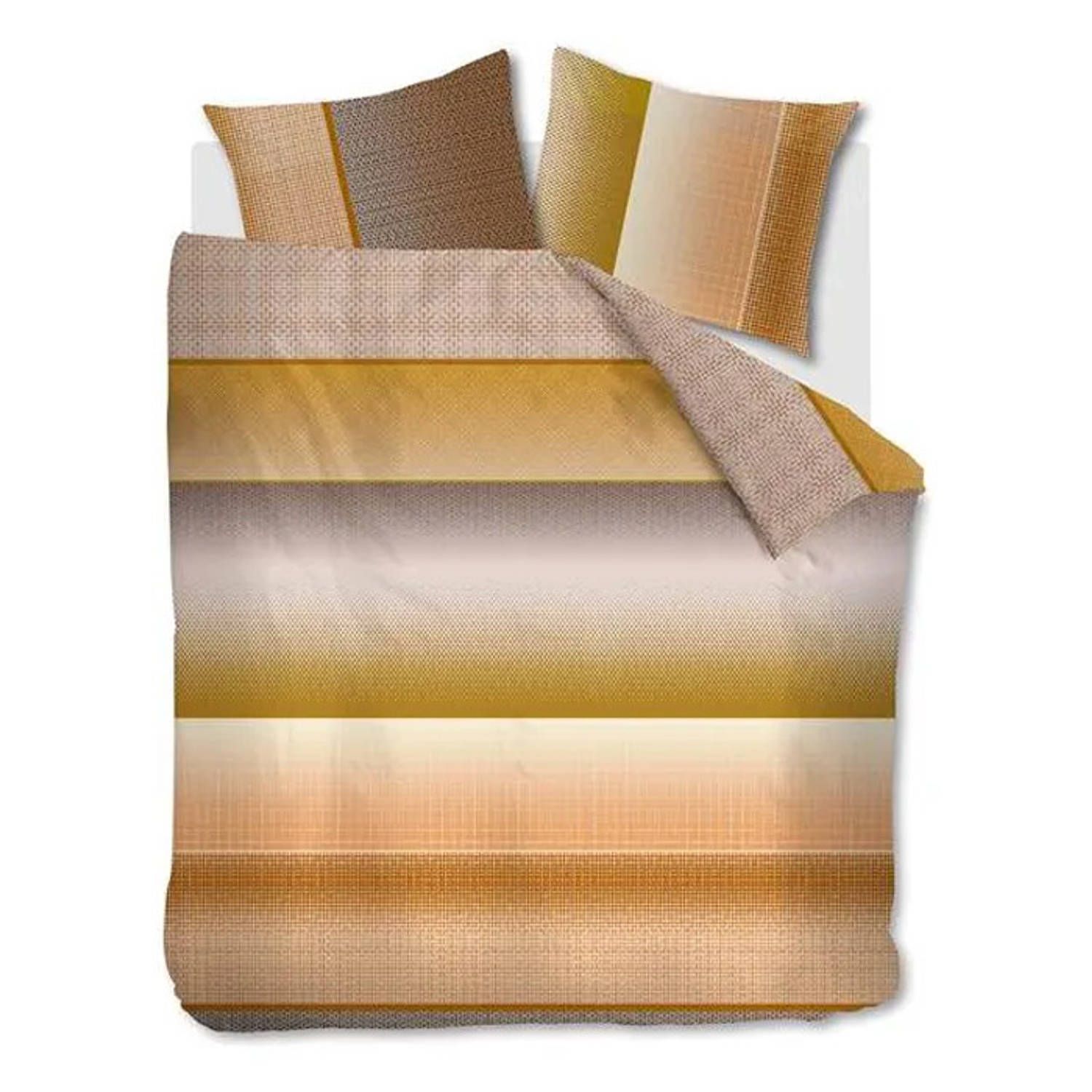 Beddinghouse dekbedovertrek Odette - geel - lits-jumeaux 240x200/220 cm