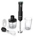 Mixeur plongeant sans fil, 2-en-1, 600 ml, 500 ml accessoire hachoir, noir