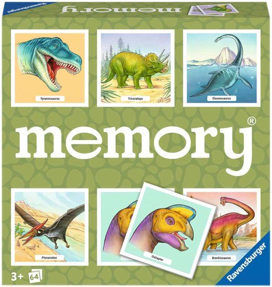 Ravensburger Memory® Dinosaurussen - Kaartspel - Educatief spel - Vanaf 3 jaar