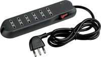 bticino 3631GBF Slim6 Stekkerdoos, antraciet