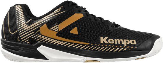 Kempa Wing 2.0 Glory Indoor Schoenen Heren Zwart/Wit/Goud Maat 47