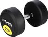 HMS HG PRO - Rubber Dumbbell - 27.5 kg - Zwart