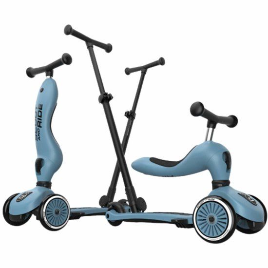 Scoot & Ride Highwaykick 1 Push & Go | Steel | Blue | 1-5 Years