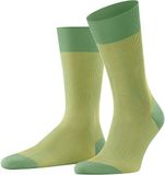 FALKE Fine Shadow gedessineerd katoen sokken heren groen - maat 39-40