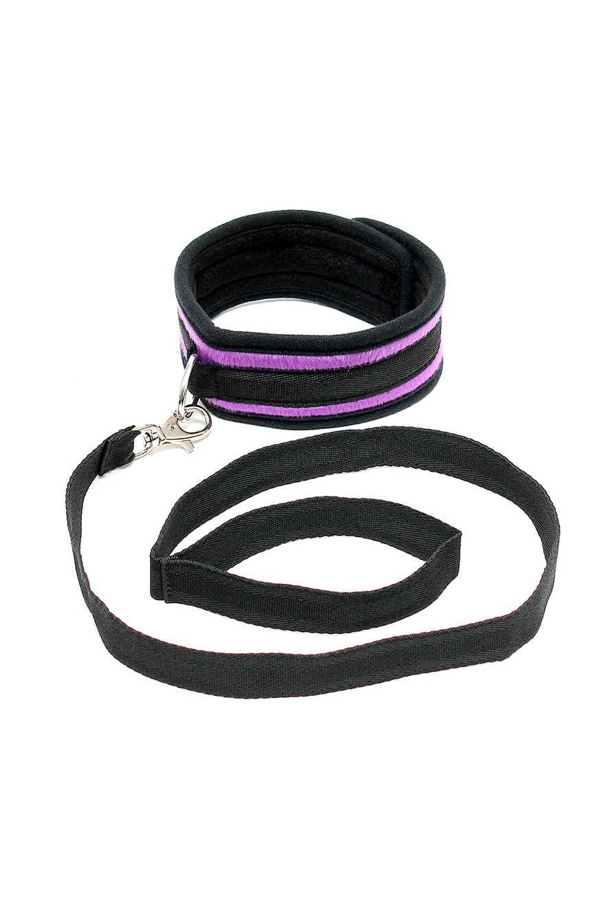 Bondage Play Halsband + Riem - 8718924234990