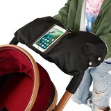 Handwarmer Kinderwagen - Zwart - Met Telefoonzakje - Voor Buggy en Kinderwagen