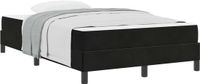 vidaXL Boxspringbed met matras, zwart, 120 x 200 cm, stof