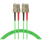 Glasfaser-Patchkabel Duplex-Patchkabel SC-SC OM5, 5m LSZH 3mm limettengrün