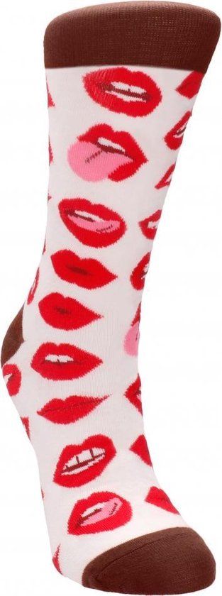 Sexy Socks - Lip Love - Black - Size 36