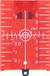Merkloos / Sans marque Bol Magnetische Vloerlaser Richtplaat - Laser Doelkaart - Zichtbaarheid Laserlijnen Verbeteren - Verbetert Laser Zichtbaarheid 1.3x - 105 x 75 mm