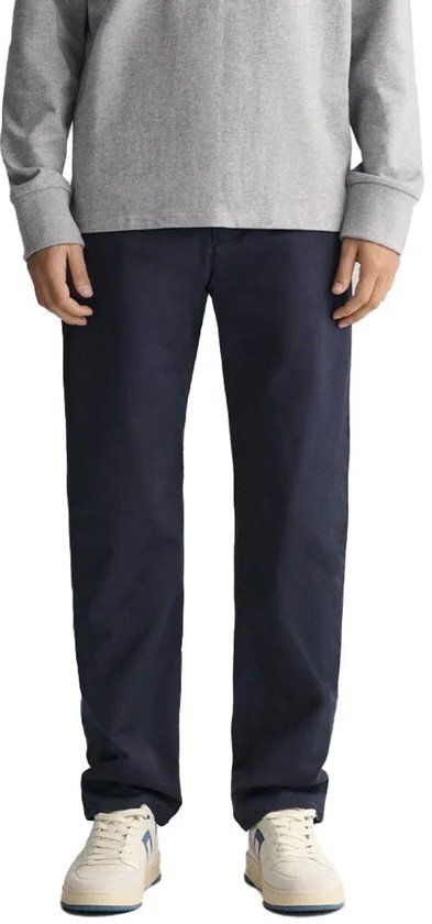 Gant Twill Regular Fit Chino Broek Blauw 32 / 32 Man