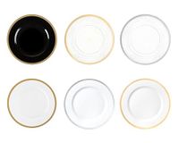 Decorline - 4 x Premium herbruikbare kunststof Onderbord Set - Glitter Goud - 33cm