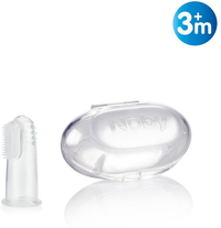 Nuby ID730 Baby Toothbrush - Transparent - Silicone Bristles