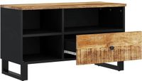 vidaXL Tv-meubel 80x33x46 cm massief mangohout en bewerkt hout