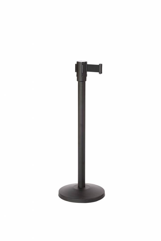 HWS-IMPORT Afzetpaal Zwart Met 2 Mtr