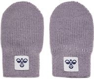 hummel hmlMINI KNIT MITTENS 2-PACK Unisex Katoen Effen GRAY RIDGE Kinderen Maat 2