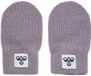 hummel hmlMINI KNIT MITTENS 2-PACK Unisex Katoen Effen GRAY RIDGE Kinderen Maat 2