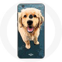 Maniacase Hoesje voor Huawei P8 Lite 2017 Golden retriever Puppy