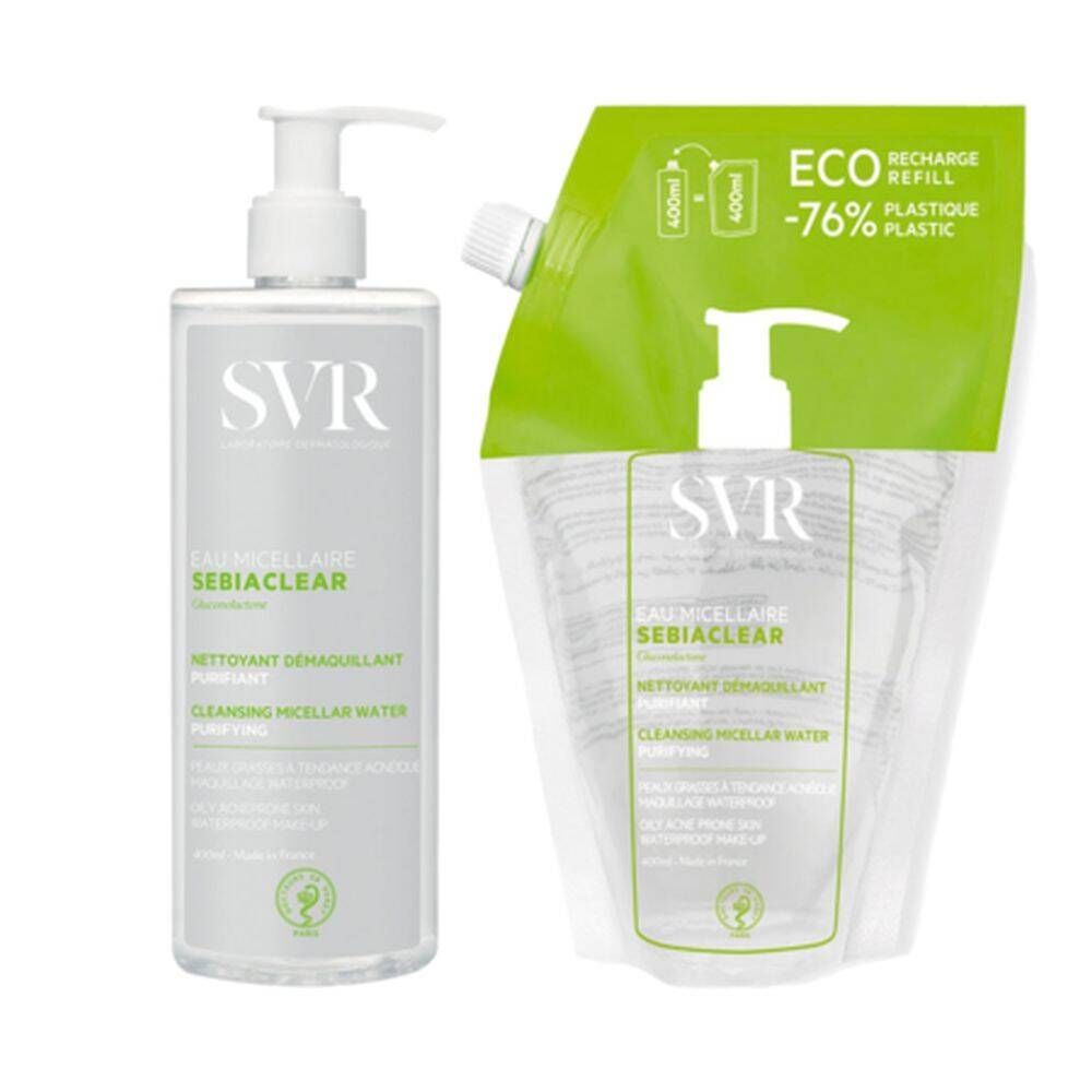 SVR Sebiaclear Micellair Water + Refill Set
