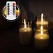 Akaro Bougies LED rechargeables – 3 bougies LED avec verre gris – avec télécommande – avec câble de chargement – plus de 55 heures d'autonomie – sûr et durable