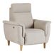 Fauteuil relax électrique tissu coton lin Bergen