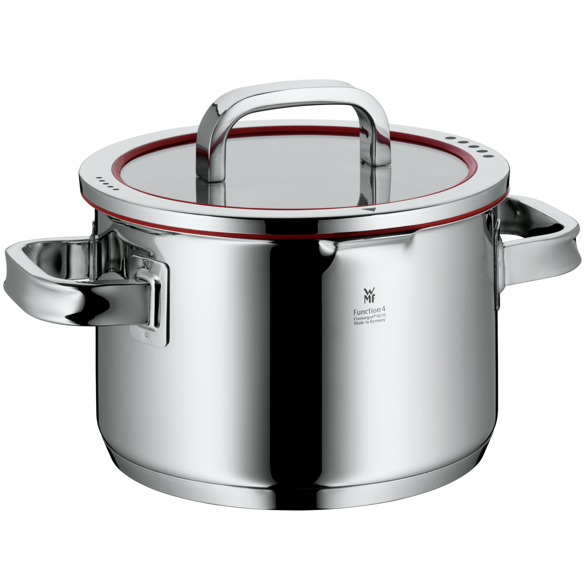 WMF Quality One kookpan 20 cm, glazen deksel met stoomopening, braadpan