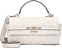 GUESS Idra Top Handle Flap Bag Schoudertas Crème steen