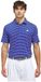 Adidas Performance Two Colour Stripe Korte Mouw Poloshirt Paars S Man
