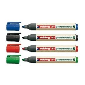 Edding EcoLine 21 - Permanente Markers - Multi - 10 stuks