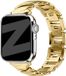 Bandz Premium Metaal Band ‘Twisted’ Goud – premium stijlvol RVS bandje – geschikt voor Apple Watch 1/2/3/4/5/6/7/8/9/10/11/SE (38/40/41/42mm)