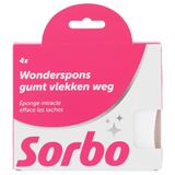 Sorbo 4x Wonderspons Gumt Vlekken Weg 4 stuks