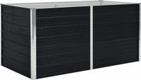 vidaXL Plantenbak verhoogd 160x80x45 cm gegalvaniseerd staal antraciet