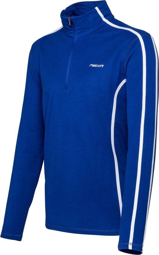 Falcon Wintersportpully - Maat XXL - Mannen - Blauw/Wit