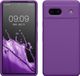 kwmobile telefoonhoesje geschikt voor Google Pixel 7a - Hoesje met siliconen coating - Smartphone case in orchidee lila