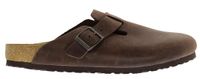 Birkenstock Boston Oiled Leather Habana Comfort Slippers