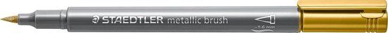 STAEDTLER Metallic Brush Pen met Penseelpunt - Goud