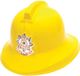 Rubies Brandweer verkleed helm - geel - polyester - voor kinderen