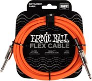 Ernie Ball Flex - Instrumentkabel - Jack Recht/Haaks - 3 Meter - Oranje