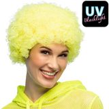 Boland Pruik Curly neongeel