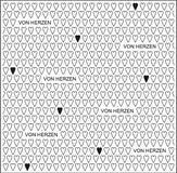 mondart Vaessen Creative Embossing folder lange Harten met tekst