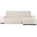 ECOMMERC3 Bankhoes voor chaise longue, normale maat rechts, eenvoudig aan te brengen met elastieken, grijs, compatibel met chaise longue-banken, links of rechts