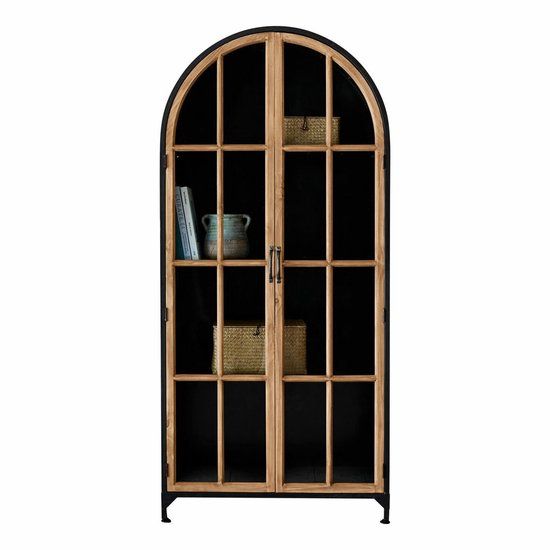 Loberon Buffetkast Mardilly bruin/zwart