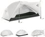 Naturehike Mongar PRO 2 – Tente légère 2 personnes – Gris