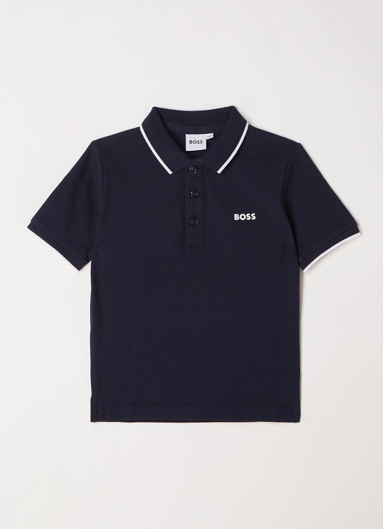 HUGO BOSS Polo van piqué katoen met logo