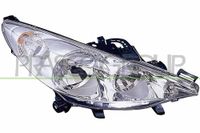 PRASCO Scheinwerfer H7/H1 mit Stellmotor für LWR PG3204903 rechts | Compatibel met: PEUGEOT 207, 207 CC, 207 SW