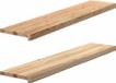 vidaXL - Vensterbanken - 2 stuks - onbehandeld - 120x30x2 cm - massief eikenhout