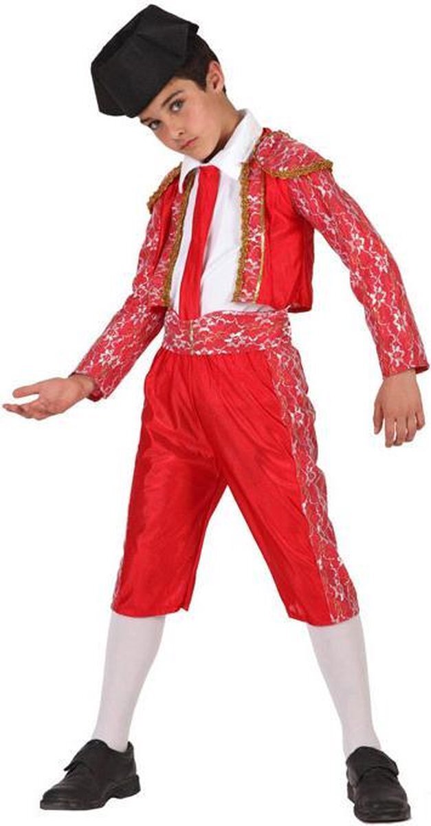 Atosa 69136 Bullfighter Red Boy-kostuums over de hele wereld, 7-9 jaar