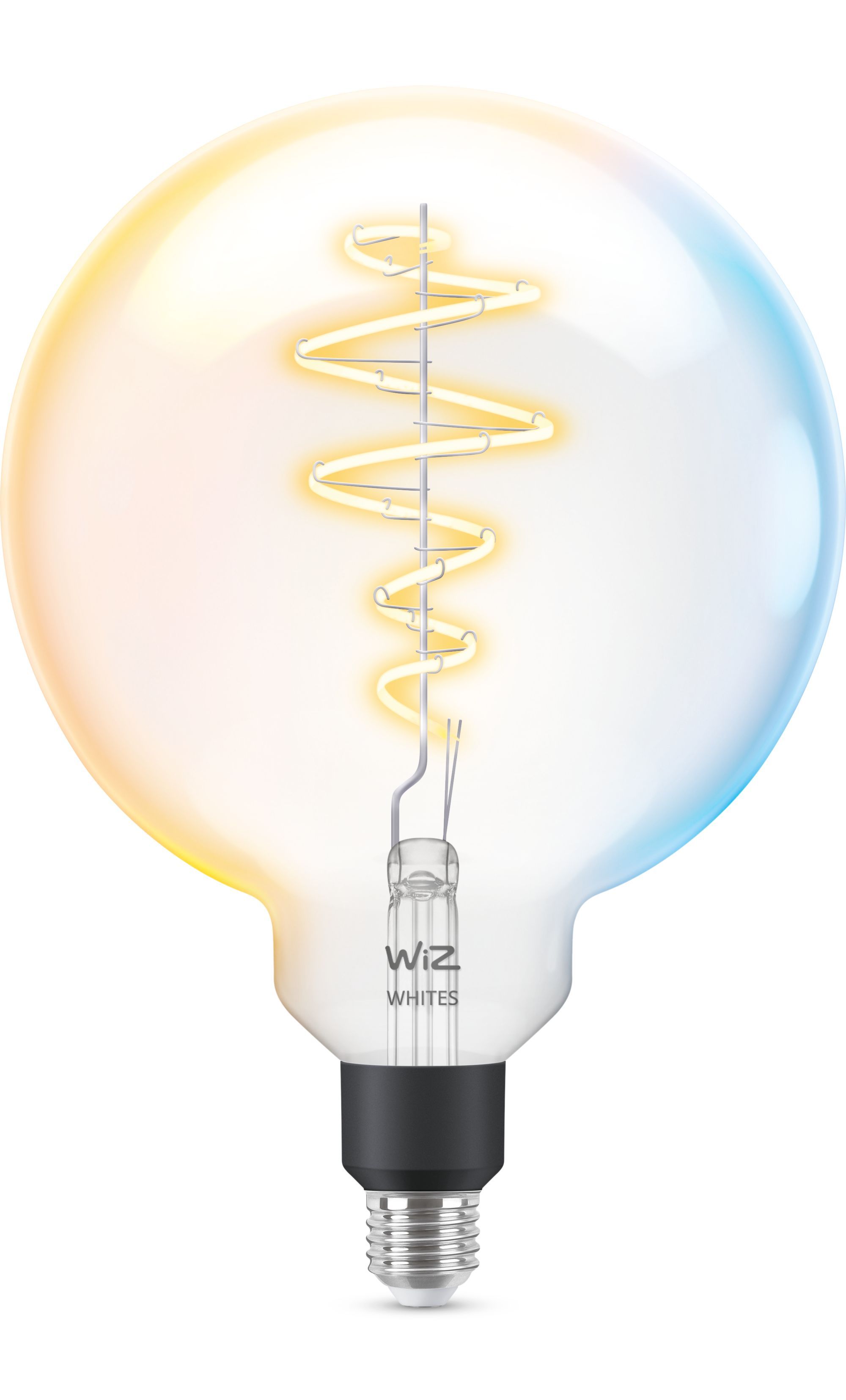 WiZ Smart LED Filament Globe Bulb - E27 - 40W Equivalent - Transparent - Wi-Fi