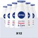 NIVEA Lait corporel Réparer & Soigner - 12 x 400 ml - Lot promotionnel