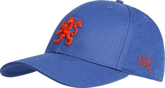 O.leo Baseballpet - Blauw Oranje Hollandse leeuw - Unisex - Verstelbaar - One size